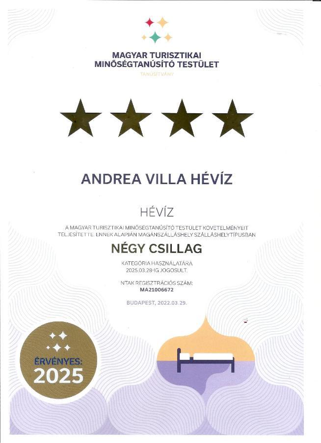 Andrea Villa Heviz I Balaton Bagian luar foto